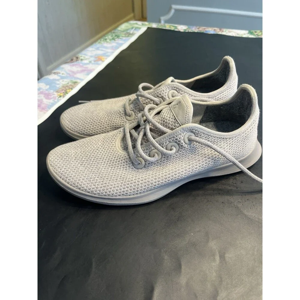 Allbirds Tree Runners Breathable Sneakers Shoes Hazy Beige Tan Men’s Sz 8